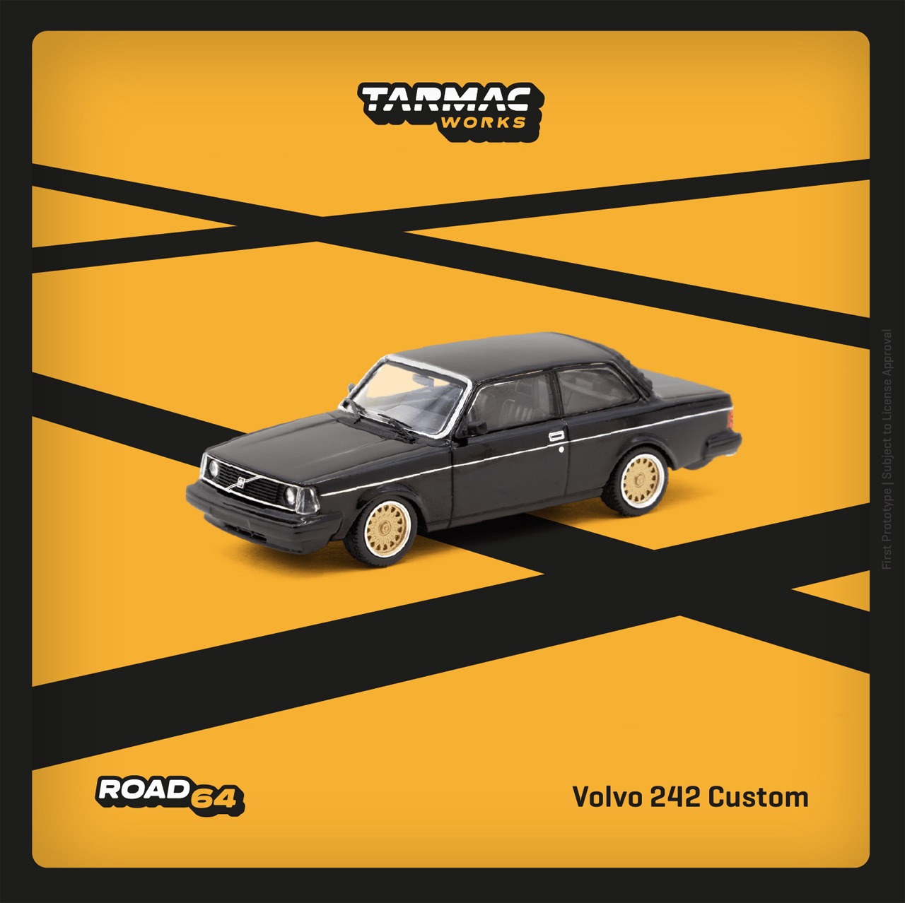 Tarmac（ターマック）1/64 Volvo 242 Custom Black