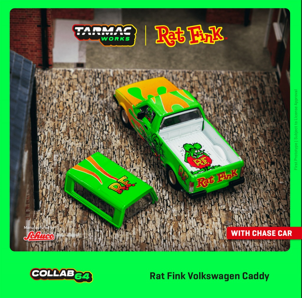 Tarmac（ターマック）1/64 Volkswagen Caddy Rat Fink