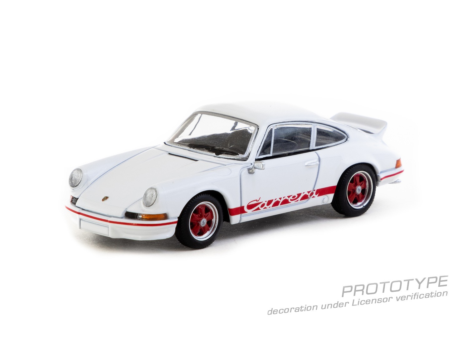 Tarmac(ターマック) 1/64 (ダイキャスト製) Porsche 911 Carrera RS 2.7 Lightweight White/Red
