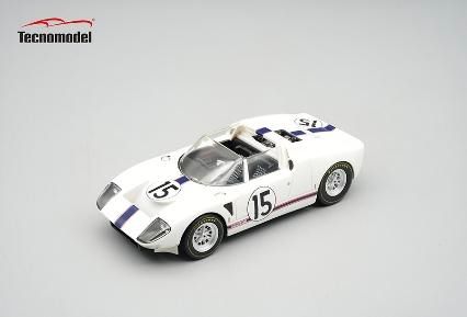 [予約]Tecnomodel(テクノモデル) 1/43 (レジン製) フォード GT40 ロードスターX1 ル・マン #15 1965 M.Trintignant / G.Ligier