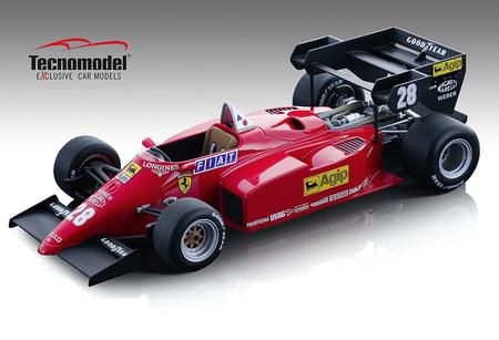 [予約]Tecnomodel(テクノモデル) 1/12 (レジン製) フェラーリ 126 C4-M2 ヨーロッパGP 1984 #28 R.Arnoux ドライバーフィギュア付き