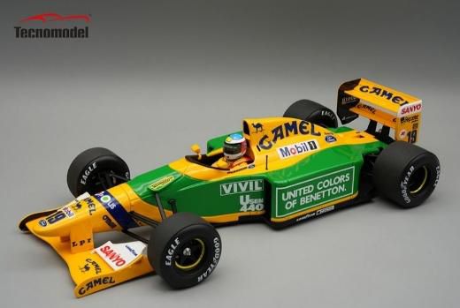 Tecnomodel(テクノモデル) 1/18 (レジン製) ベネトン B192 ベルギーGP 1992 優勝車 #19 Michael Schumacher ドライバーフィギュア付き ※再入荷