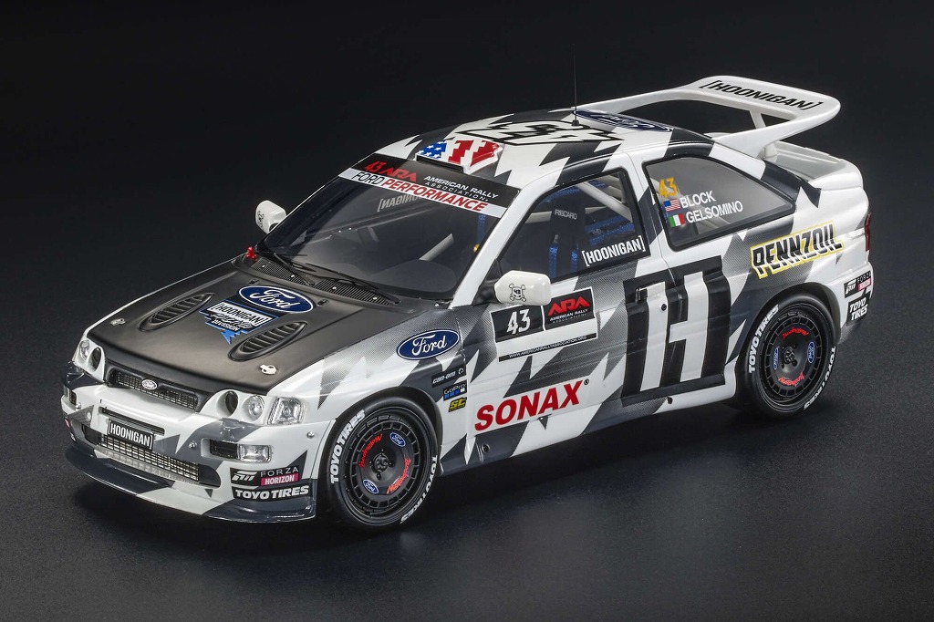 [予約]TOPMARQUES  1/43 (レジン製) エスコート RS コスワース 2018 ラリー No.43 ブラック/ホワイト ※再受注
