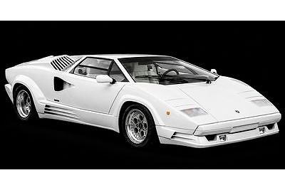 [予約]TOPMARQUES  1/43 (レジン製) ランボルギーニ カウンタック 25th アニバーサリー 1988 ホワイト