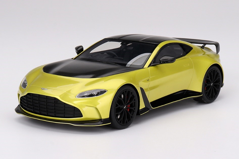 TOP SPEED (トップスピード) 1/18 (レジン製) アストンマーチン V12 ヴァンテージ コスモポリタンイエロー