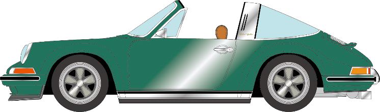 [予約]VISION(ヴィジョン) 1/43 (レジン製) シンガー911(964) メタリックグリーン(限定120台、国内販売60台)