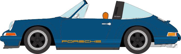 [予約]VISION(ヴィジョン) 1/43 (レジン製) シンガー911(964) レジスタンスブルー (限定80台、国内販売40台)