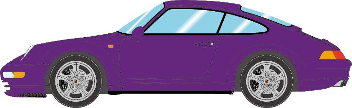 [予約]VISION(ヴィジョン) 1/43 (レジン製) ポルシェ911 (993) カレラ1994 アマランスバイオレット(限定50台、国内販売25台)