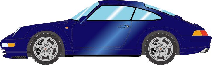 [予約]VISION(ヴィジョン) 1/43 (レジン製) ポルシェ911 (993) カレラ1994 アイリスブルーメタリック(限定50台、国内販売25台)