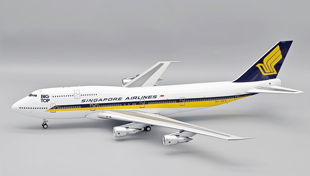 JFOX MODELS 1/200 (ダイキャスト製) 747-300 Singapore Airlines “Big Top” 9V-SKA