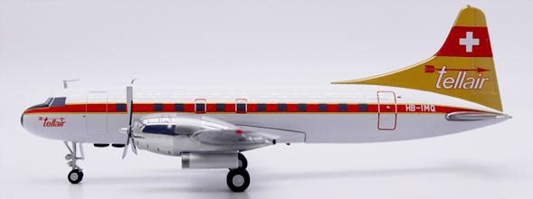 JC WINGS 1/200 (ダイキャスト製) CV-440 Tellair Convair HB-IMQ