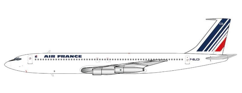 JC WINGS1/400(ダイキャスト製)707-300 Air France F-BLCD