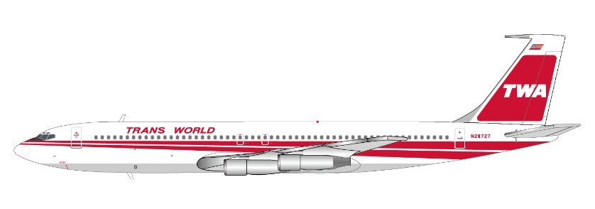 JC WINGS 1/400 (ダイキャスト製) 707-300 TWA Trans World Airlines