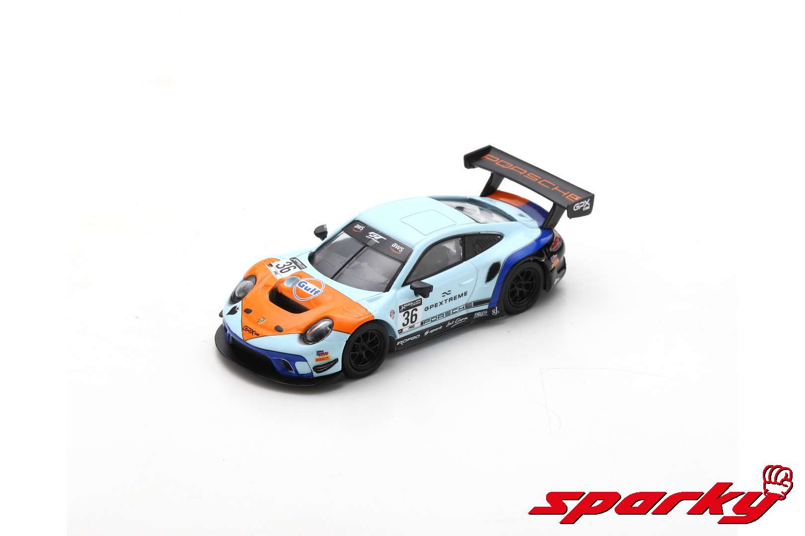 Spark (スパーク) Sparky 1/64 Porsche GT3 R GPX Racing No.36 "The Spade"