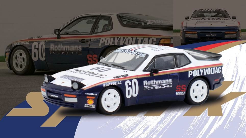 Spark (スパーク) Sparky × Tiny 1/64 (ダイキャスト製) Porsche 944 TURBO CUP 1987 #60 - Upright Headlights
