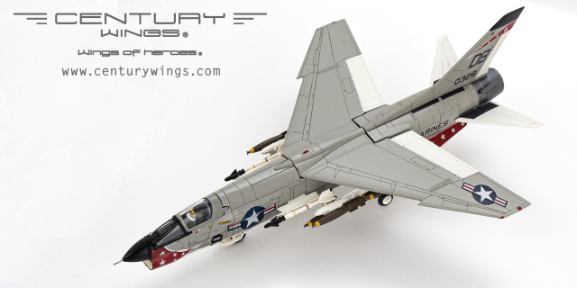 CenturyWings 1/72 (ダイキャスト製) クルーセイダー アメリカ海兵隊 第235海兵戦闘飛行隊（全天候）「デス・エンジェルス」 ダナン基地・南ベトナム 1966年 #0328/DB8
