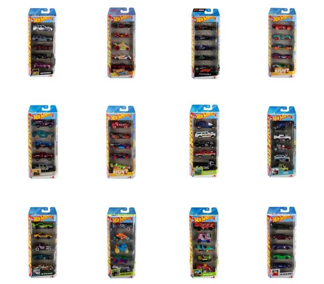 Hot Wheels (ダイキャスト製) 5カーパック アソート