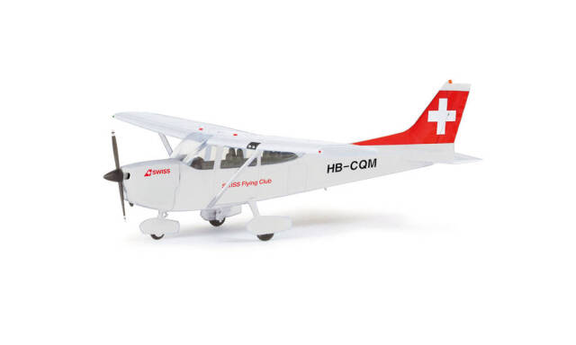 herpa Cars&Trucks 1/87 Cessna 172 Swiss Flying Club HB-CQM