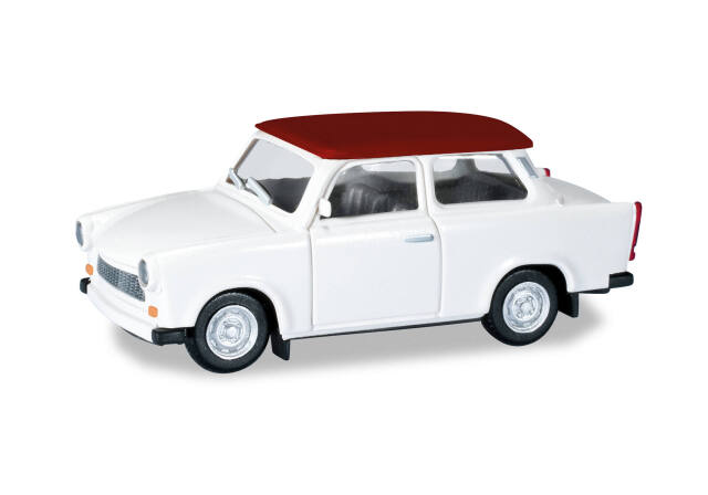 herpa Cars&Trucks 1/87 (プラスチック製) トラバント 601 リムジン ホワイト/レッド