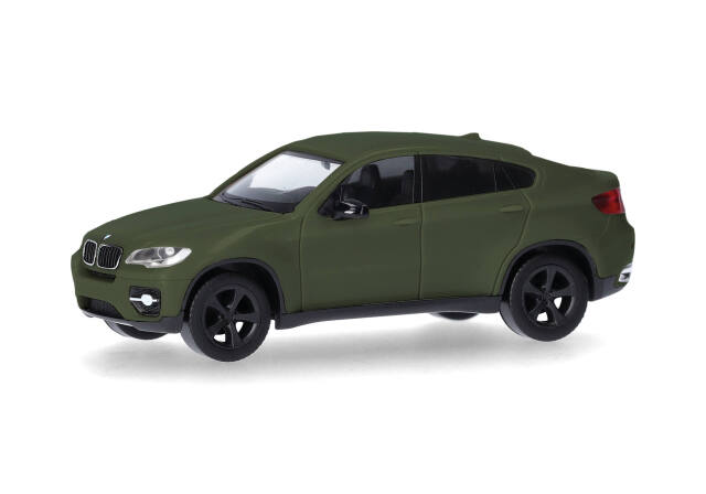 [予約]herpa Cars&Trucks 1/87 (プラスチック製) BMW X6 (E71) マットオリーブ