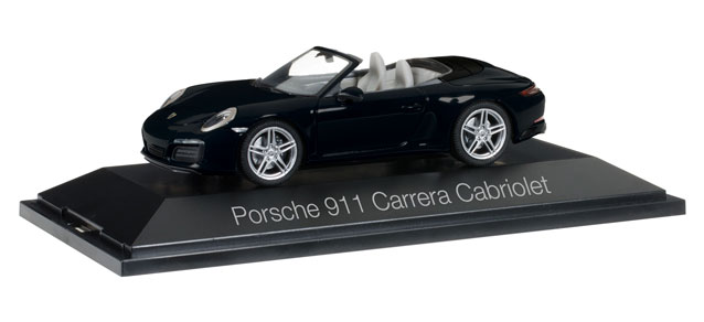 herpa Cars&Trucks 1/43 ポルシェ 911(991) カレラ カブリオレ ブラックメタリック