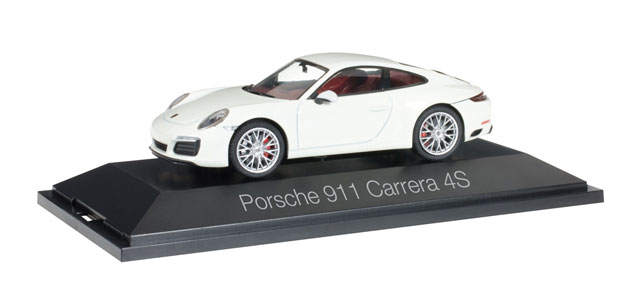 herpa Cars&Trucks 1/43 ポルシェ 911カレラ 4S クーペ ホワイト