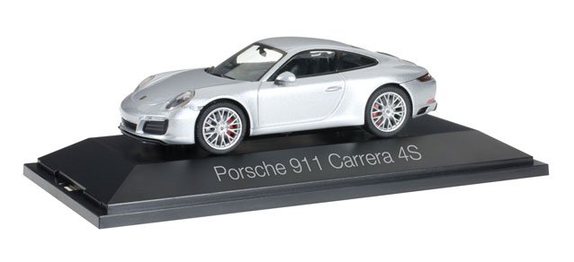 herpa Cars&Trucks 1/43 ポルシェ 911カレラ 4S クーペ シルバーメタリック