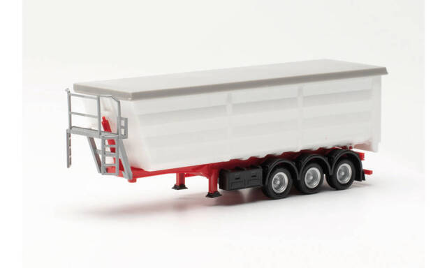 herpa Cars&Trucks 1/87 スチール ダンプトレーラー ホワイト