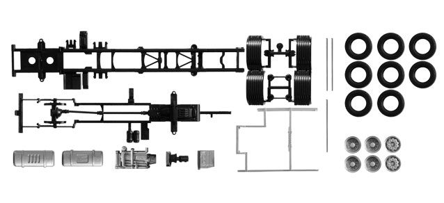 herpa Cars&Trucks 1/87 ボルボ クラッシックトラック FH 3-achs スペアパーツ 2ピース