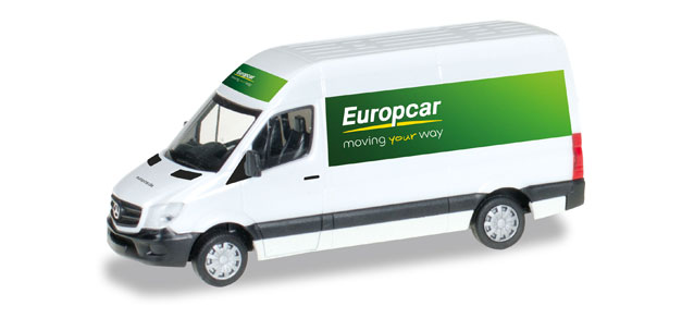 herpa Cars&Trucks 1/87 MB スプリンター 2013 with high roof "Europcar"