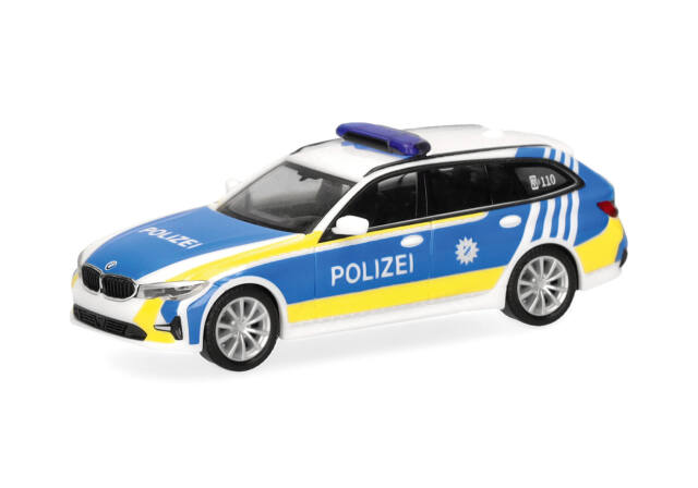 [予約]herpa Cars&Trucks 1/87 (プラスチック製) BMW 3シリーズ ツーリング "バイエルン州警察"
