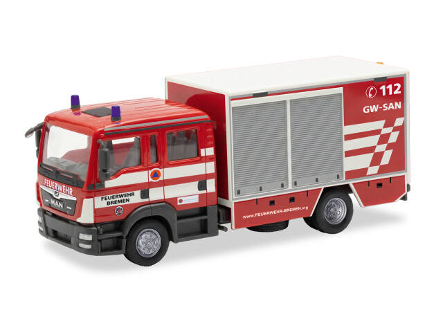 [予約]herpa Cars&Trucks 1/87 (プラスチック製) MAN TGL ユーロ6 GW-SAN 医療装備車両 "ブレーメン消防隊"