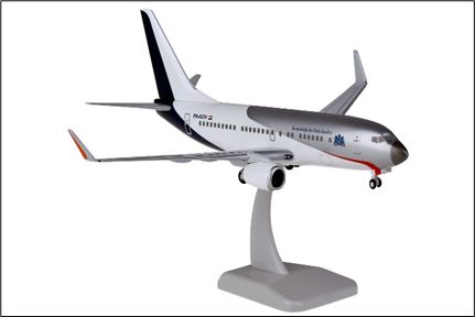 hogan wings 1/200 737-700WW　オランダ政府専用機 ※プラスチック製・スナップフィット、ランディングギア・スタンド付属