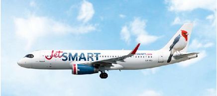 [予約]フェニックス 1/400 (ダイキャスト製) A320 JstSmart Argentina LV-IVO