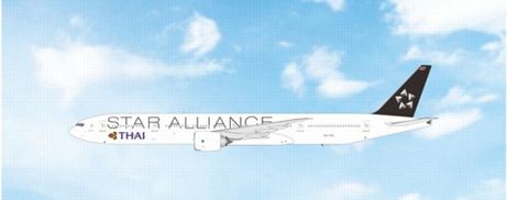 [予約]フェニックス 1/400 (ダイキャスト製) 777-300ER Thai Airways Star Alliance HS-TKQ