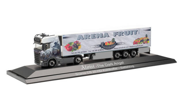 herpa Cars&Trucks 1/87 スカニア CS 20 ハイルーフ 冷蔵ボックスセミトレーラー “Arena Fruit”