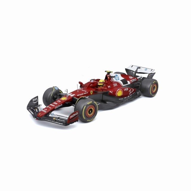 [予約]BURAGO(ブラーゴ) 1/18 (ダイキャスト製) フェラーリ SF-25 2025 オーストラリアGP No,44 L.ハミルトン ドライバー付 ウィンドウボックス