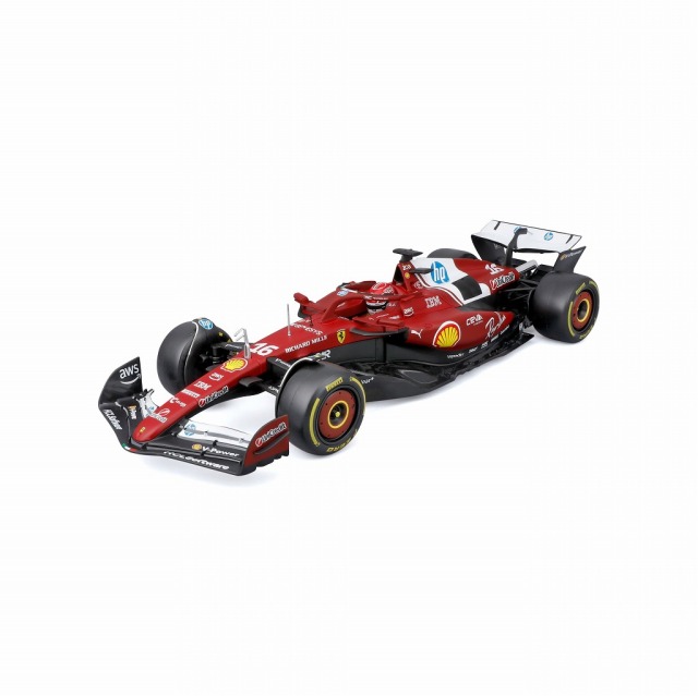 [予約]BURAGO(ブラーゴ) 1/18 (ダイキャスト製) フェラーリ SF-25 2025 オーストラリアGP No,16 C.ルクレール ドライバー付 ウィンドウボックス
