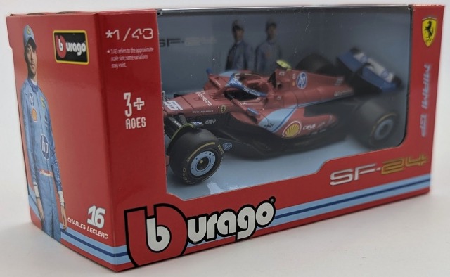 ブラーゴ フェラーリ SF-24 マイアミGP 1/18 ルクレール BURAGO(ブラーゴ) 1/43 (ダイキャスト製) フェラーリ SF-24 マイアミGP