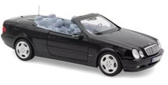 [予約]NOREV(ノレブ) 1/18 (ダイキャスト製) メルセデスベンツ CLKクラス カブリオレ 2000 メタリックオブシディアンブラック