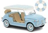 [予約]NOREV(ノレブ) 1/18 (ダイキャスト製) フィアット 500 ジョリー 1965 ブルー 