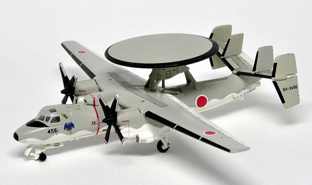 Gulliver200 1/200 (ダイキャスト製) E-2C 警戒航空隊 飛行警戒監視隊(三沢基地) 54-3456