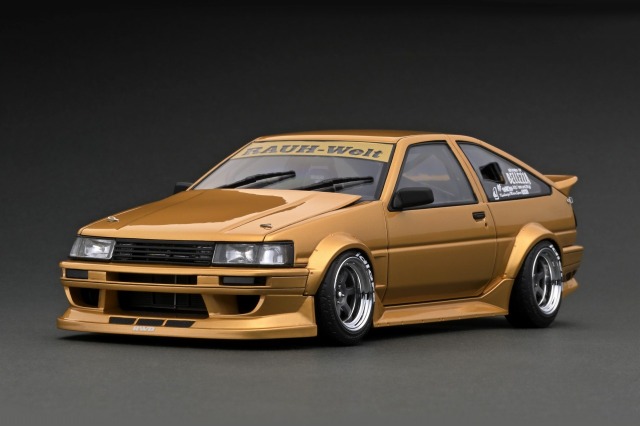 ignition model（イグニッションモデル） 1/18 RWB AE86 ゴールド 