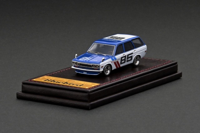 ignition model(イグニッションモデル) 1/64 Datsun Bluebird (510) Wagon  Blue／White