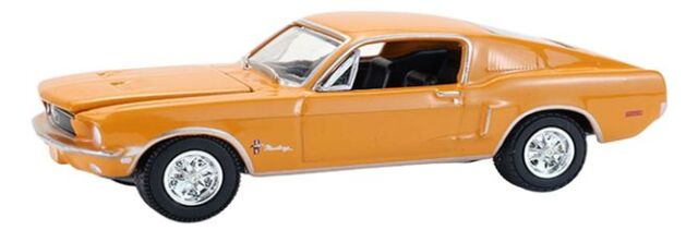 [予約]グリーンライト 1/64 (ダイキャスト製) 1968 Ford Mustang Fastback - Ford Rainbow Of Colors - West Coast USA Special Edition Mustang – Madagascar Orange