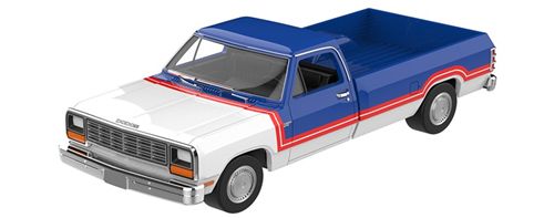 [予約]グリーンライト 1/64 (ダイキャスト製) 1981 Dodge Ram ? America 250 Edition with 1/18 Big Statue of Liberty Figurine
