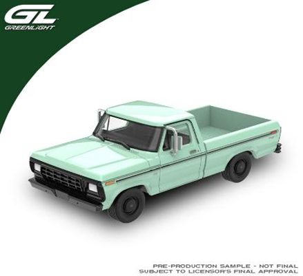 [予約]グリーンライト 1/64 (ダイキャスト製) 1979 Ford F-100 Ranger Pickup ? Light Jade