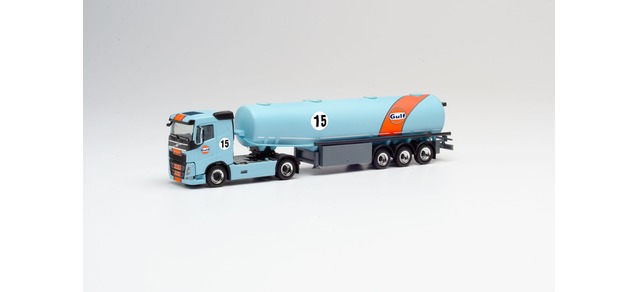 herpa Cars&Trucks 1/87 ボルボ FH タンクセミトレーラー"Gulf Oil"