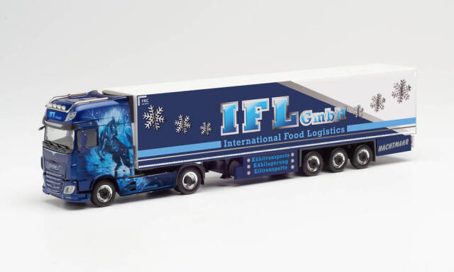 herpa Cars&Trucks 1/87 DAF XF SSC 冷蔵ボックスセミトレーラー IFL / Nachtmare