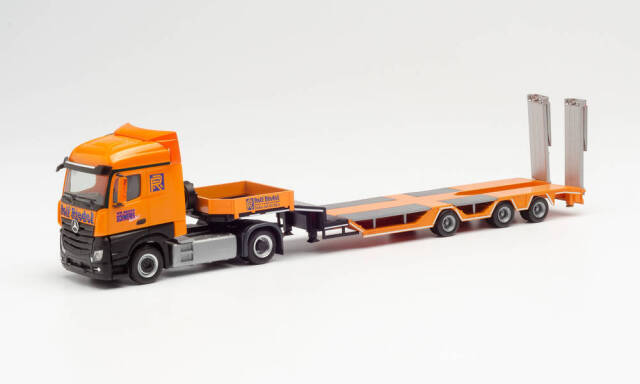 herpa Cars&Trucks 1/87 メルセデスベンツ アクトロス Streamspace 2.5 Goldhofer 低床セミトレーラー Rolf Riedel